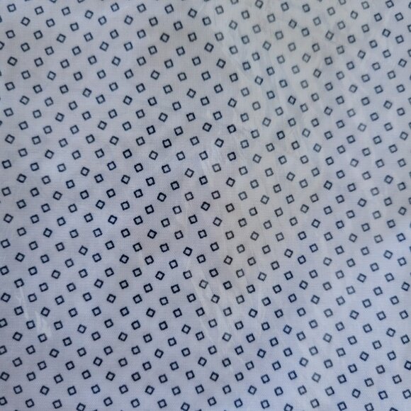 NEW Banana Republic Men's Slim Fit Non-Iron Dress Shirt White with Blue Pattern - Picture 5 of 5